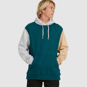 Venta al por mayor de alta calidad de algodón de lana sudaderas con capucha para hombre de color personalizado bloque sudaderas Pakistán ropa de fábrica de suministro - Product Image 3