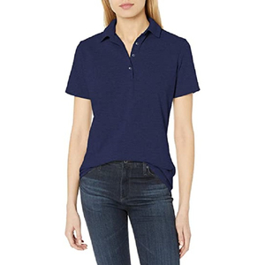 Logo personnalisé OEM haut tendance dames polo en coton personnalisé femmes grande taille polos - Product Image 1