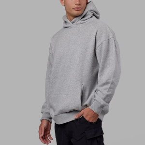 Sudaderas con capucha y sudaderas de talla grande para hombre Sudaderas con capucha lisas en blanco Logotipo personalizado bordado Etiqueta privada Oem Personalizar conjunto de Sudadera con capucha Unisex - Product Image 3