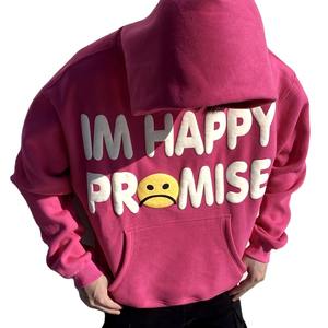 Sweat à capuche imprimé bouffant à manches longues 100% coton pour homme Streetwear de bonne qualité pour l'hiver - Product Image 6