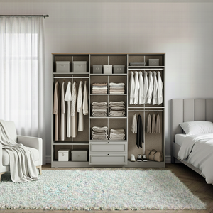 Armoire Taiga 210 au design minimaliste avec 6 portes - Product Image 4