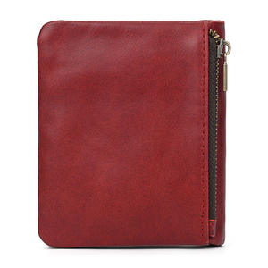 Luxury Men Vintage Red Genuine Leather Wallet Men's Protection Large Size <b>Coin</b> <b>Purse</b> Wallets for Men Leather Genuine <b>Purses</b> - Product Image 3