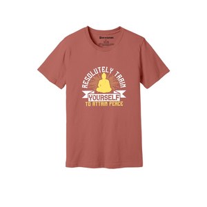 T-shirt 100% coton avec impression de thèmes de bouddha Style décontracté 12 options de couleur 160-180 Placement de conception personnalisable GSM lourd - Product Image 4
