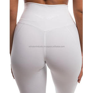 Pantalones de Yoga de alta calidad para mujer, mallas de cintura alta con cintura cruzada sin costuras y realce de glúteos, mallas con agujeros de grado superior - Product Image 4