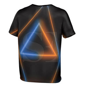 เสื้อยืดลำลองของผู้ชายพิมพ์ลายโพลีเอสเตอร์/ ผ้าฝ้ายแห้งเร็วระบายอากาศได้ดีพิมพ์ลาย - Product Image 3