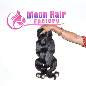 Meilleur fournisseur – Lot de 1 paquet de cheveux Bodywave de 18 pouces, aspect naturel, ondulés, doux, soyeux et épais pour une tenue longue durée – Prix export - Product Image 5