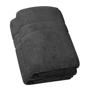 Nouveau drap de bain 100% coton couleur charbon de bois dans un hôtel de choc à usage domestique pour adultes drap de bain de haute qualité charbon de bois taille 100x150cm - Product Image 6