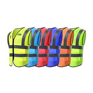 Gilet de sécurité haute visibilité à 6 poches pour hommes, matériau PE réfléchissant de classe 3 - Product Image 4