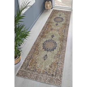 Floral Medallion Printed <b>Rug</b>: Turkish-Inspired Soft 3D Design,Velvet <b>Rug</b> - Product Image 4