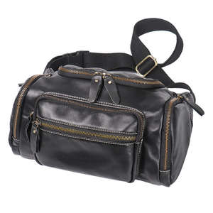 Bolsos Cruzados Deportivos de Gran Capacidad Unisex de Cuero Genuino |   Bolsos de Mensajero Ligeros de Alta Calidad con Cierre de Cremallera - Product Image 4