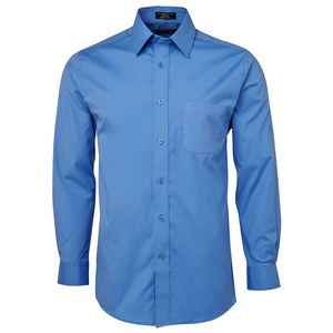 Hombres Algodón Slim Fit Casual Color Personalizado Y Tamaño Manga Larga Cuello Botón Abajo Camisas Para Hombres - Product Image 1