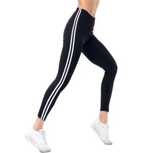 Pantalones de Yoga de diseño simple Servicio OEM Leggings personalizados Etiqueta propia Leggings deportivos de cintura alta Mujeres Fitness - Product Image 1