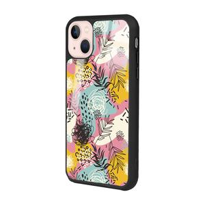 Custodia per telefono lucida con Design floreale retrò iPhone 14