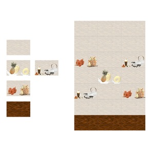 Azulejos de cerámica esmaltada de nuevo diseño de color marrón con textura de madera 300x450mm - Product Image 3