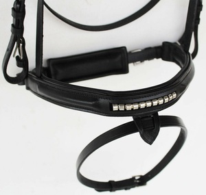 Brida de caballo de cuero genuino de alta calidad para montar y entrenar estilo occidental con logotipo personalizado y costuras elegantes - Product Image 6