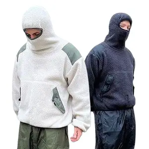 High-Quality Heavy Polyester unisex Solid Color Sherpa hoodie Men Full Zip Up Hoodie Custom Made Hoodies Zip Up Pakistan by NAF