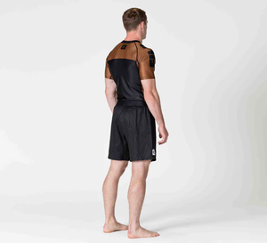 เสื้อรัดรูปสำหรับผู้ชายเสื้อแบบระเหิดสำหรับป้องกันรังสียูวี UPF50เสื้อแบบแรชมาพร้อมแขนสั้นระบายอากาศได้แห้งเร็ว - Product Image 6