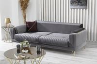 Canapé Chesterfield trois places en bois de luxe DENIZ, style ottoman, design traditionnel, best-seller pour atelier et villa