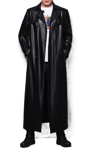 Manteaux en cuir de vachette de haute qualité fabriqués par le fabricant, design élégant, col rabattu, manteaux de couleur personnalisée, manteaux décontractés pour hommes - Product Image 5