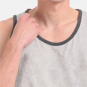 Fitness camiseta sin mangas cuello redondo estilo de calle alta hombres sueltos gimnasio músculo camisetas de entrenamiento camisetas sin mangas algodón transpirable verano - Product Image 6