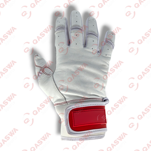 Gants de frappe de baseball en cuir à manchette courte violet et jaune sur mesure de qualité professionnelle - Product Image 4