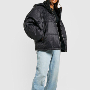 Vestes d'hiver en duvet pour femmes ultra légères à capuche veste basique en plumes vêtements réversibles vestes pour femmes - Product Image 1