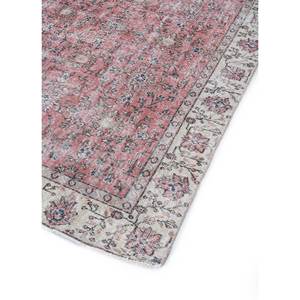 Tapis en laine noué à la main vintage grande surface Pae-2907, motif floral rouge-orange, pour salon, couloir, rectangulaire, pour adolescents - Product Image 2