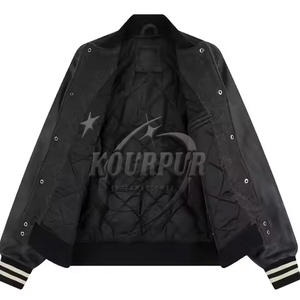 Diseño de logotipo personalizado Otoño Transpirable Unisex Varsity Sport Baseball Jacket Adult Men's Bomber Jacket - Product Image 3