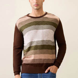 La couleur faite sur commande a imprimé des chandails d'hommes de conception/chandails supérieurs hommes de longueur normale de conception d'habillement d'hiver - Product Image 1