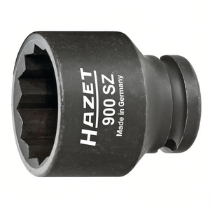 Hazet 1/2'' 12-Point Square <b>Socket</b> with Traction Profile and Borehole - Product Image 2