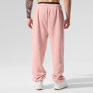 กางเกงวอร์มน้ำหนักเบาพร้อมผ้าระบายอากาศและกางเกงสเวตเตอร์ขนแกะที่มีเอวยืดและสไตล์จ็อกเกอร์ - Product Image 2