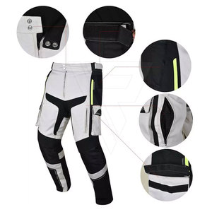 Traje de Motociclismo D-Ride de Dos Piezas en Cordura 600D Blanco y Negro Personalizado, Transpirable, Anti-UV, Ropa Deportiva de Alta Calidad OEM - Product Image 2