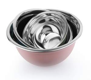 Tazón para mezclar de diseño alemán de acero inoxidable de alta calidad, acero ligero y resistente de grado alimenticio personalizable para ocasiones de fiesta - Product Image 3