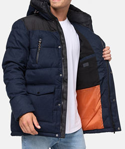 Veste d'hiver pour homme en duvet de canard, tendance et décontractée, vente en gros, personnalisable, nouvelle mode, veste à bulles pour homme - Product Image 5