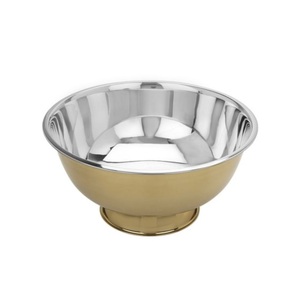 Novedad: Cuencos de champán de metal dorado con base, barra y cuenco para hielo de vino, forma redonda para decoración de eventos y fiestas - Product Image 2
