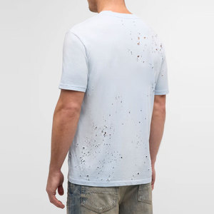 Camiseta Informal Desgastada de Fábrica, Nueva Camiseta de Alta Calidad al por Mayor para Hombre, Camiseta de Manga Corta Desgastada - Product Image 3