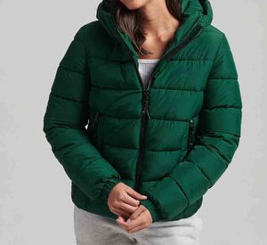 Veste matelassée légère en coton grande taille, imperméable, à capuche, broderie, col amovible, manches, couleur unie, veste ample - Product Image 5