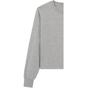 Eco-Friendly Embroidered Women's Fleece Crew Neck Sweatshirt Breathable Polyester/Cotton 340g Winter Full Sleeve Solid Front - Product Image 6