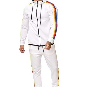 Nouveau design de survêtements de qualité supérieure pour hommes personnalisés de qualité supérieure Offre Spéciale les meilleurs matériaux de survêtement pour hommes avec rayures latérales - Product Image 1