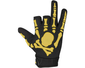 Guantes tácticos amarillos de dedo completo para paintball y motociclismo de poliéster para deportes - Product Image 1