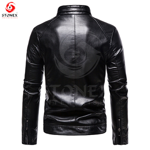 Veste en cuir pour hommes personnalisée de la meilleure qualité nouvelle arrivée style de rue avec col montant pour l'hiver différentes couleurs de conceptions - Product Image 2