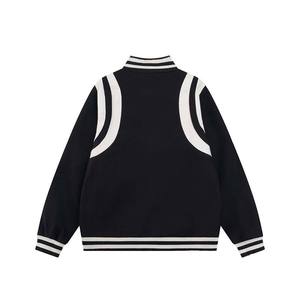 แจ็กเก็ตเบสบอลสำหรับผู้ชายเสื้อแจ็กเก็ตกันหนาวแบบลำลองปกตั้งมีหลายสี - Product Image 6