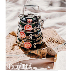 กล่องอาหารกลางวันทำจากทองแดงพร้อมที่จับสำหรับปิกนิกดีไซน์2ชั้นเป็นมิตรกับสิ่งแวดล้อม - Product Image 2