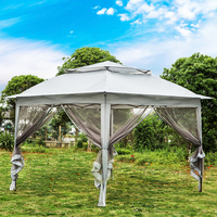 Canevas de camping en toile imperméable pop up pour 4 à 5 personnes, tente de canopée pour l'extérieur