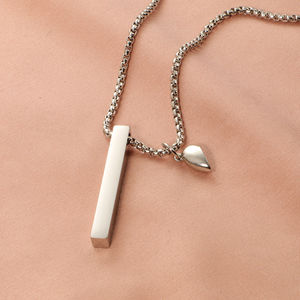 Collar de Amistad de Acero Inoxidable con Logotipo Personalizado, Collar de Corazón con <span class=keywords><strong>Fuerza</strong></span> Magnética para Parejas - Product Image 5