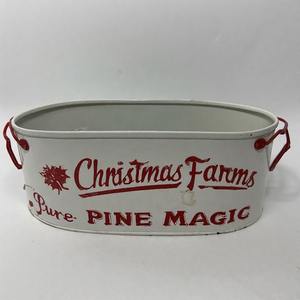 ที่วางต้นไม้พร้อมใบสนและไฟตามฤดูกาลทำจากโลหะชุบสังกะสีสำหรับวางโชว์เทศกาลคริสต์มาส - Product Image 1