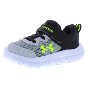 Zapatos para Bebés/Niños Pequeños Under Armour Assert 10 con Cierre Alternativo, Color: Gris Modo/Grado Oscuro/Amarillo de Alta Visibilidad, 100% Auténticos - Product Image 1