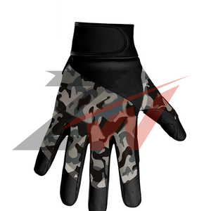 Gants de football américain en cuir premium, antidérapants, à doigts complets, super adhérents, pour receveur - Product Image 3