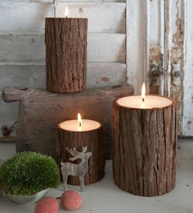 Portavelas de madera decorativo para decoración navideña con elegantes detalles de madera hechos a mano y velas festivas - Product Image 6