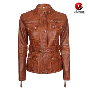 Chaquetas de moto de cuero con estilo informal para mujer 2025, nueva chaqueta a prueba de viento con nombre personalizado a precio barato - Product Image 5